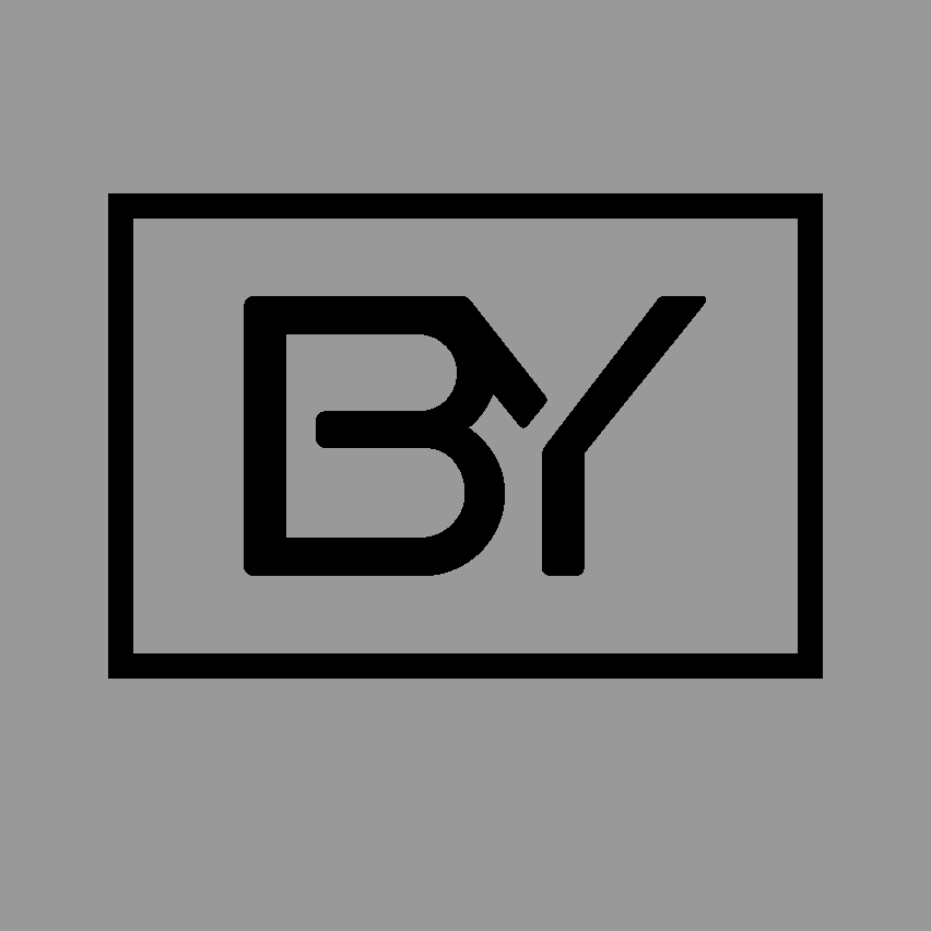 Biyectiva black icon gray background
