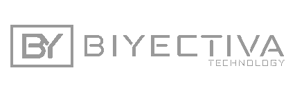 Logotipo biyectiva gris fondo blanco
