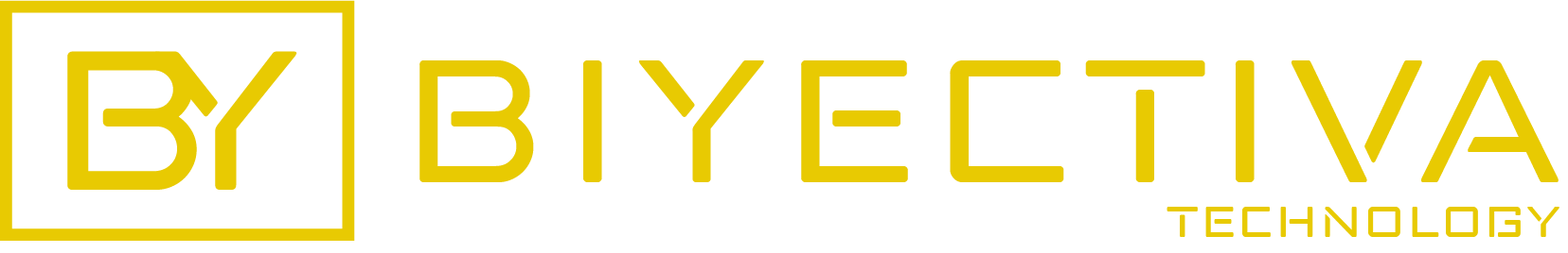 Logotipo biyectiva amarillo fondo transparente